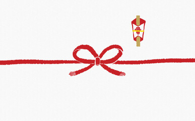 手描きモダン熨斗紙【ノーマル熨斗　蝶結び】