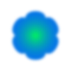 flower Y2k gradient blurred elements abstract shapes.