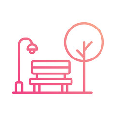 Park Icon vector. Stock illustration.