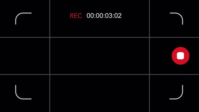 Mobile Phone Recording Screen (with Rule of Thirds)