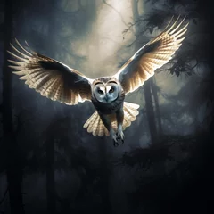 Kissenbezug owl in the sky © Marcel