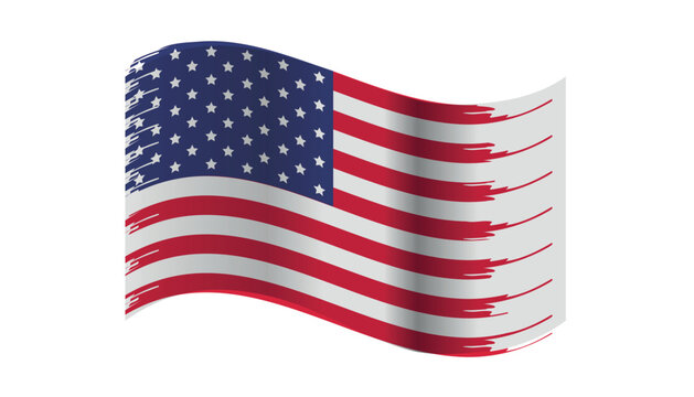 vector image of the American flag. eps 10