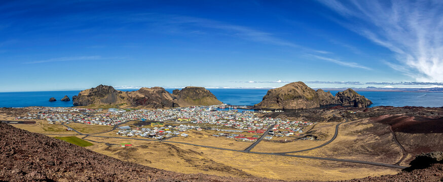 The view from Helgafell Vestmannaeyjar Iceland