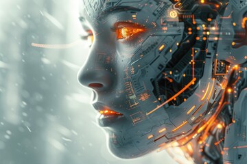 Cybersecurity payment. Futuristic technology background. Generative AI