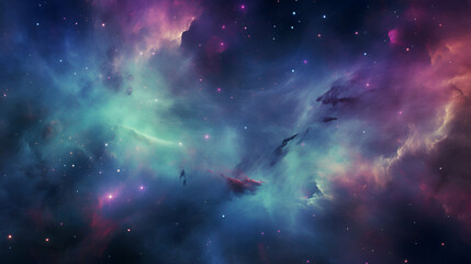 Obraz na płótnie Canvas Nebula and stars in deep space. mysterious universe background.