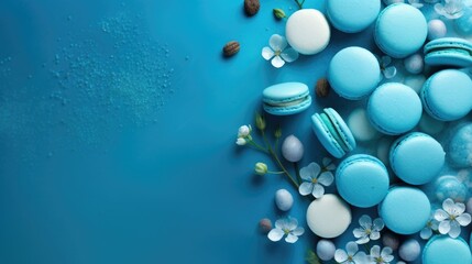 Azure Background with macarons