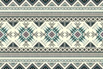 Ethnic patterns with simple shapes. Tribal and ethnic fabrics. African, American, Mexican, Indian styles. Simple geometric pattern elements are best used in web design, business textile printing.