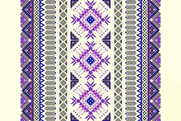 Ethnic patterns with simple shapes. Tribal and ethnic fabrics. African, American, Mexican, Indian styles. Simple geometric pattern elements are best used in web design, business textile printing.