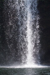 A beautiful waterfall in the midst of perfect nature in the forest.