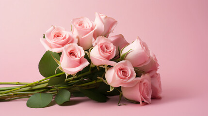 Pink rose bouquet
