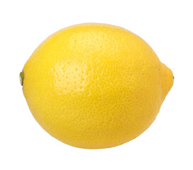 ripe lemon fruit isolated, transparent PNG, PNG format, cut out, single