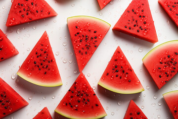 Watermelon and water