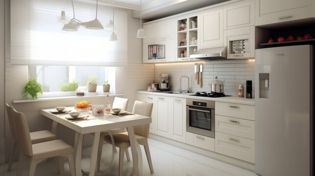 New super cozy designer kitchen in Scandinavian style.