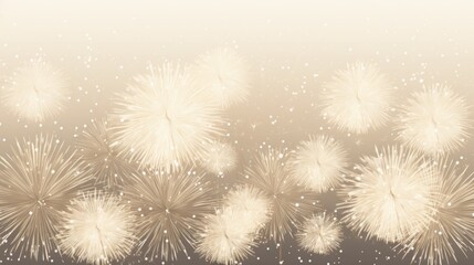 Background of fireworks in Ivory color.