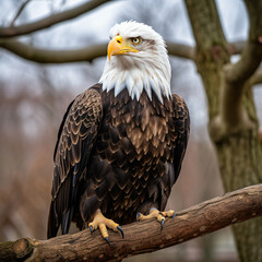 bald eagle on a branch