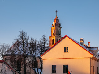 Spire of Church of the Blessed Virgin Mary the Consolate in Vilnius