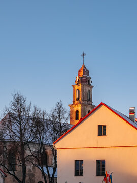 Spire of Church of the Blessed Virgin Mary the Consolate in Vilnius