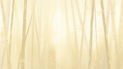 Background with bamboo forest in Cream color.