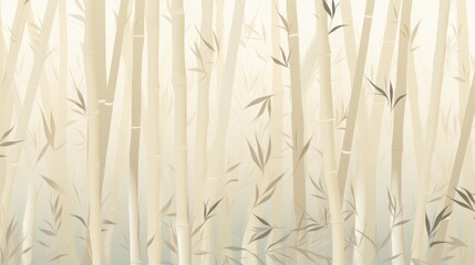 Fototapeta na wymiar Background with bamboo forest in Ivory color.