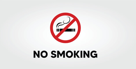 no smoking sign vector illustration