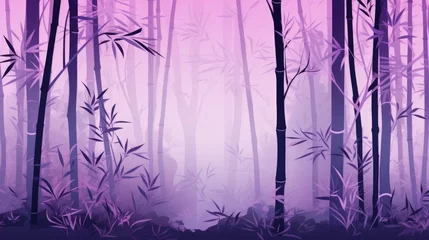 Tuinposter Background with bamboo forest in Lilac color. © Various Backgrounds