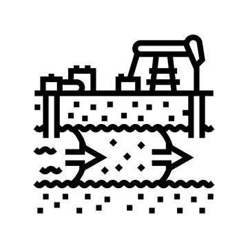enhanced recovery eor line icon vector. enhanced recovery eor sign. isolated contour symbol black illustration