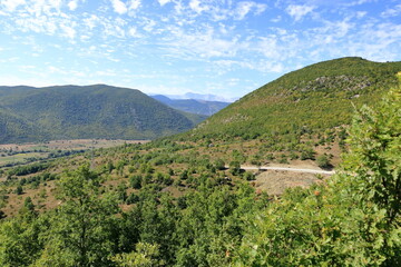 Fototapeta na wymiar Beautiful landscape near Barmash in Albania