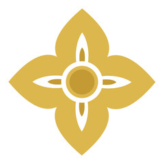 Thai art flower element, Decorative motifs. Ethnic Art