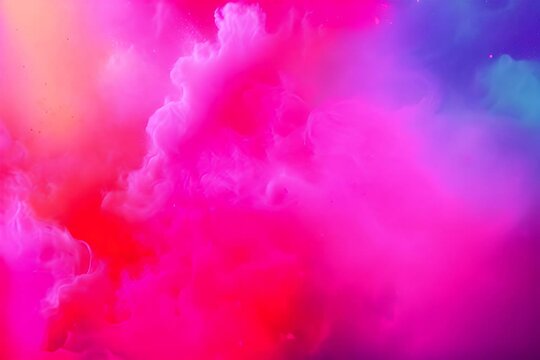Holi concept - abstruct background with holi colored powders splashes