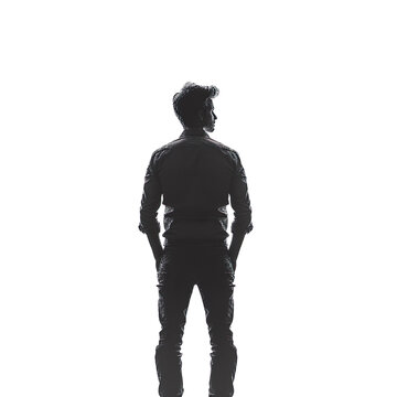 recommend clip art: silhouette of a man on a white background, png background