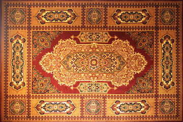 Turkish carpet in national patterns in old style