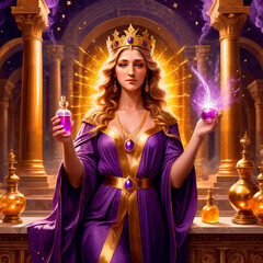 Beautiful Goddess of Alchemy, Science and Magic
