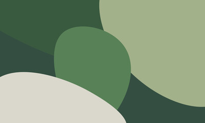 green background with leaves