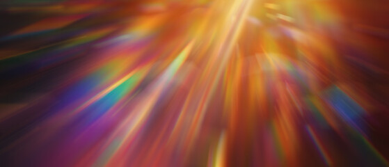 Blurred rays of light