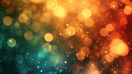 Abstract Color Gradient Bokeh Effect as Background With Warm and Cool Hues