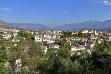 Fototapeta premium View of Old Town Gjirokastra, Albania