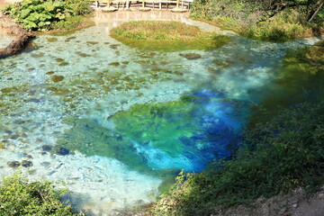 Blue eye spring Syri i Kaltër in Albania