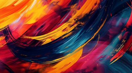 Abstract colorful background with waves 