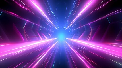 Abstract futuristic background portal tunnel