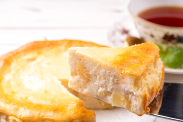 りんごのチーズケーキ