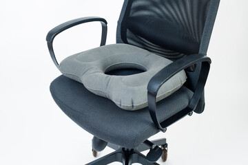 ring cushion on an office chair