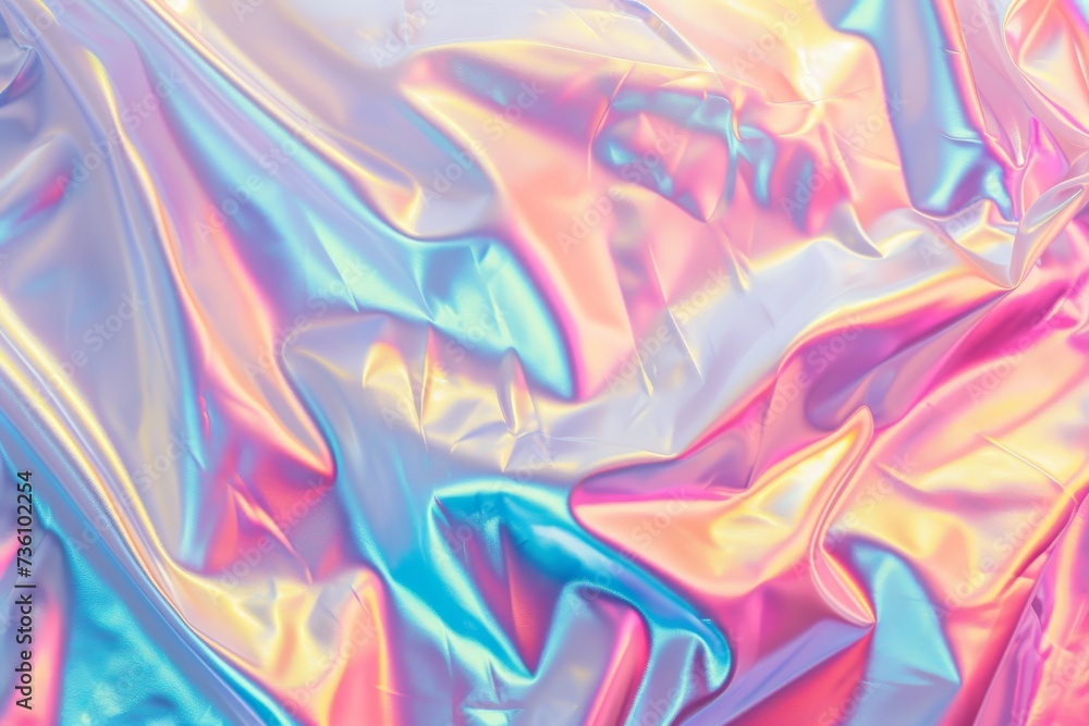 Poster a detailed view of a reflective and lustrous material, showcasing its texture and brilliance.