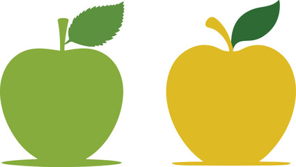Vector illustration of an apple