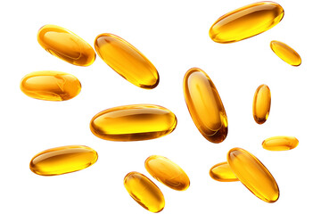 Falling Fish oil pill PNG , omega 3 PNG isolated on a white And transparent background - supplement Fish oil capsule pharmacy drug vitamin supplement 