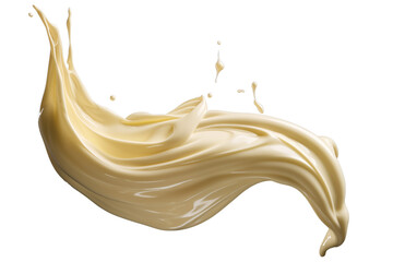 mayonaise drop PNG splashes isolated on Transparent and white background - clipping path mayonaise splash template - Food Restaurant Advertising