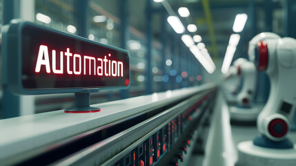 Automated Sign on Conveyor Belt