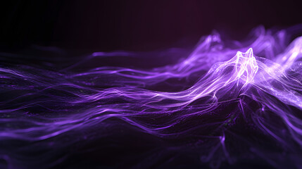 Purple and Black Wave Background
