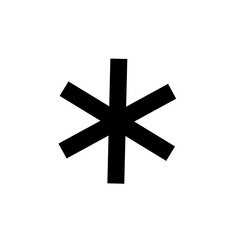 Arterisk vector icon 