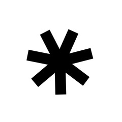 Arterisk vector icon 