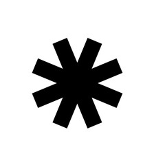 Arterisk vector icon 